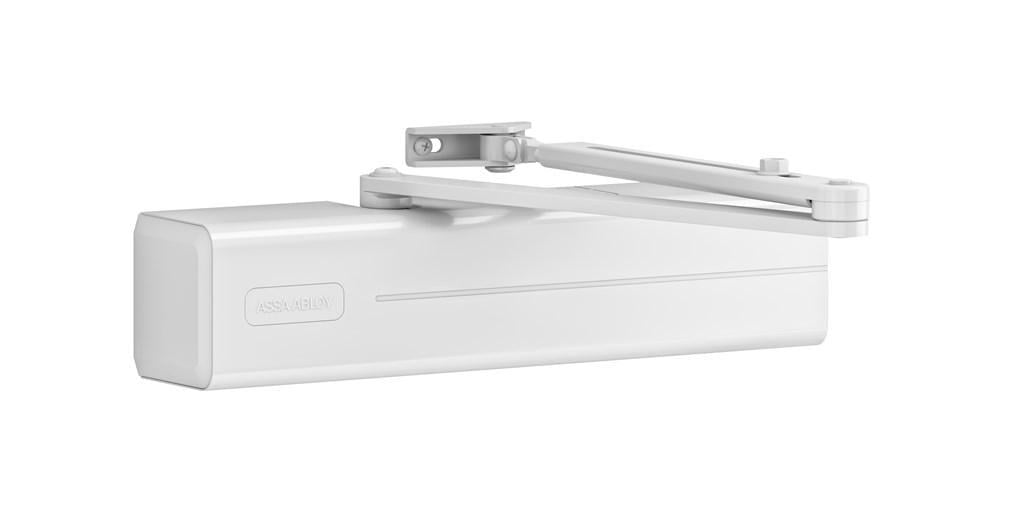 Доводчик дверной ASSA ABLOY DC340 с тягой EN 2-6 1400 мм 120 кг Білий