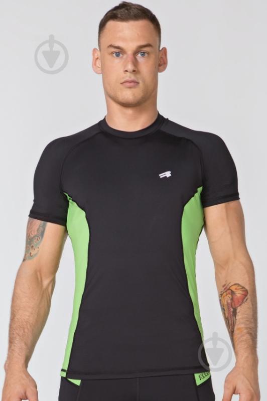 Футболка Radical Fury Duo SS L Черно-зеленая (r0578)