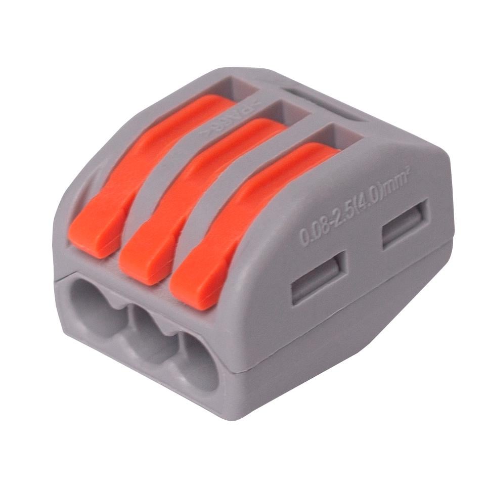 Клеммная колодка быстрого монтажа 3 pin PCT-213 32А 250/4KV 0,08-4,0 мм 50 шт. (30876770)