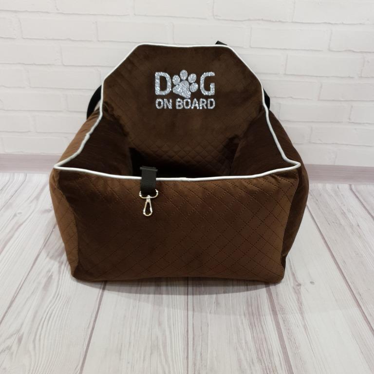 Автокресло для собак Amore mio Cane Small до 5 кг 50х45х25 см Brown (CS-0011) - фото 2