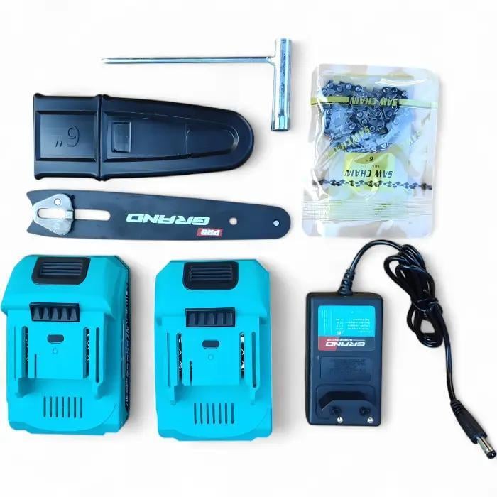 Пила ланцюгова акумуляторна Grand АПЦ-6М/2-2 з секатором Grand СА-30F/20BL-base з подовжувачем 2,5 м (30779866) - фото 5 Пила ланцюгова акумуляторна Grand АПЦ-6М/2-2 з секатором Grand СА-30F/20BL-base з подовжувачем 2,5 м (30779866) - фото 5