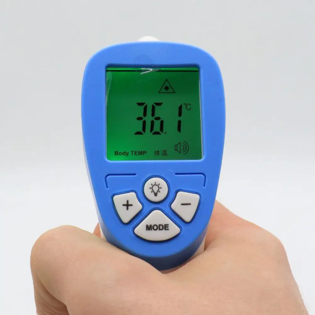 Термометр бесконтактный DT-8806C инфракрасный 0-100°C на батарейках - фото 8