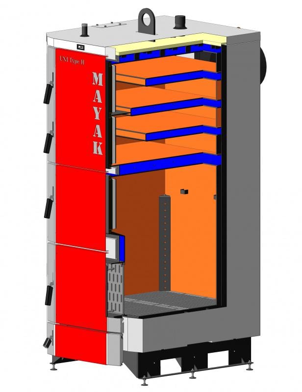 Котел твердопаливний Маяк КТР-75 ЕСО Manual UNI type H (КТР-75 ЕКО UNI typ) - фото 2