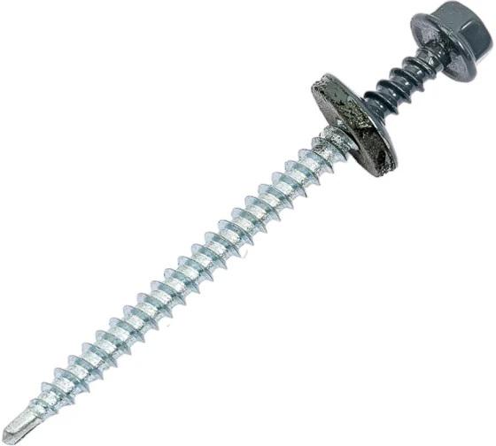 Саморез по дереву Klimas Wkret-Met 4,8x70 мм RAL 7024 200 шт. уп. (29471797) - фото 4