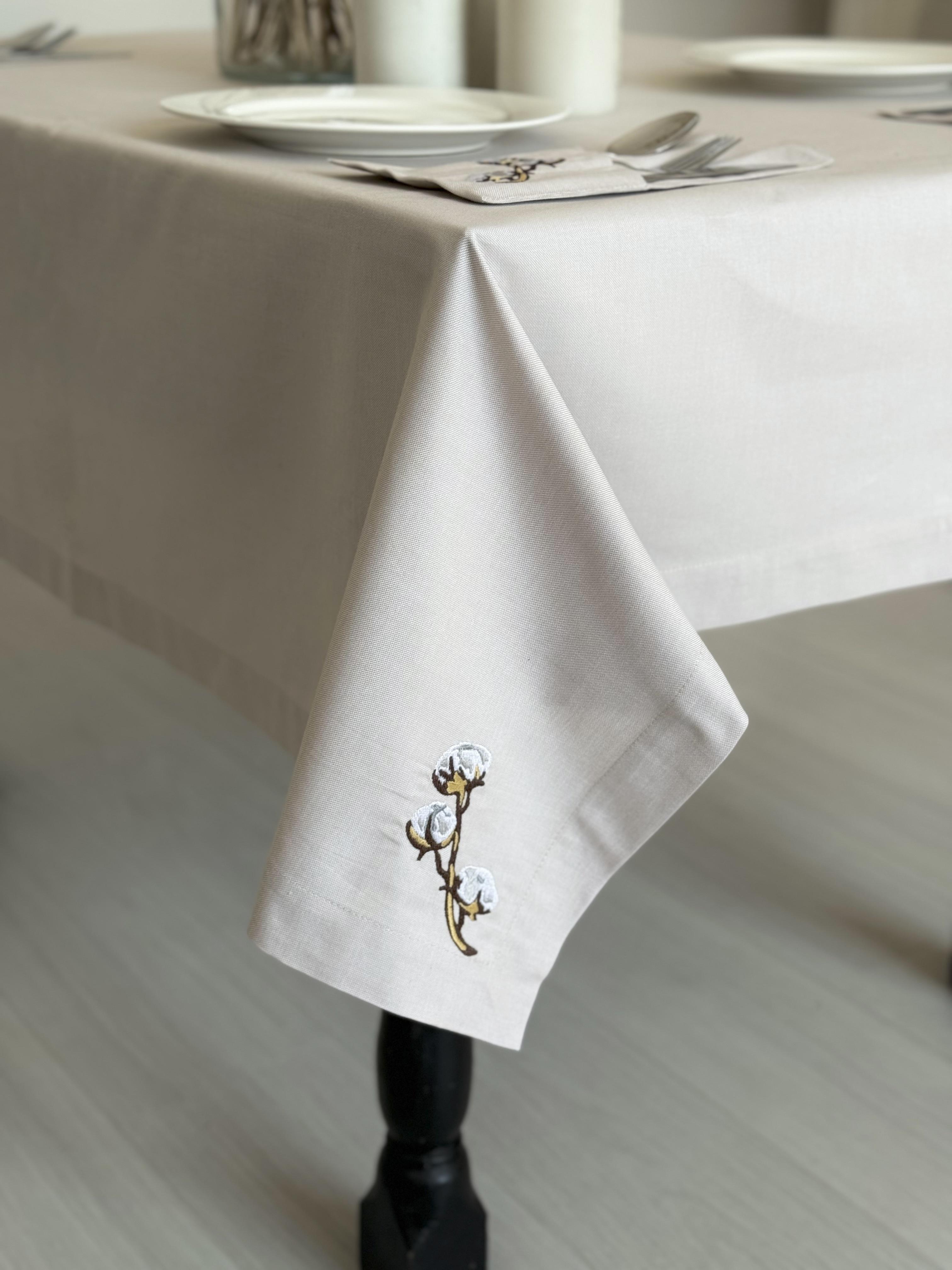 Скатерть с вышивкой Хлопок 140х140 см (29926177)