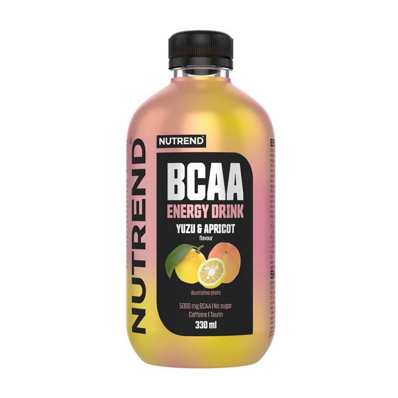 Аминокислоты напиток с кофеином и таурином Nutrend BCAA 2:1:1 Energy Drink 330 мл Юдзу/Абрикос