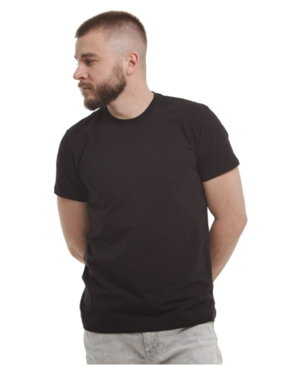 Футболка мужская GBI Base хлопковая M Черный (12945)