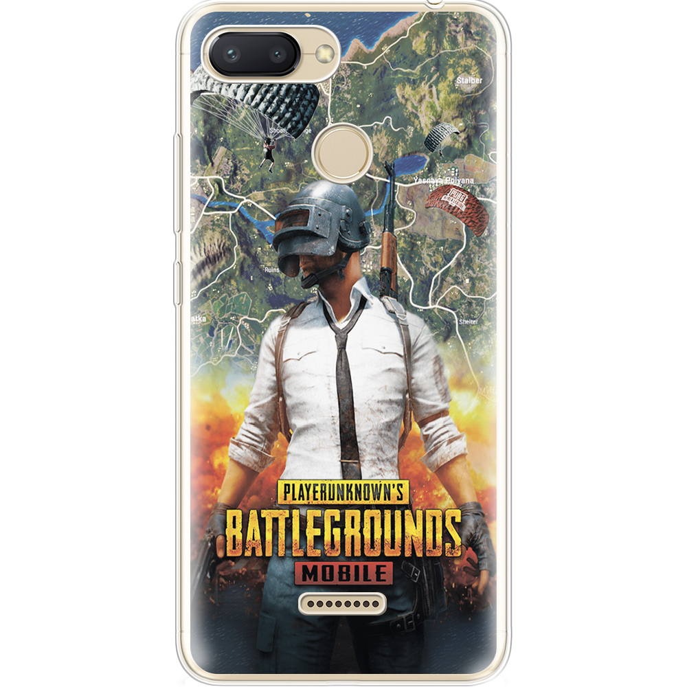 Чехол Boxface Xiaomi Redmi 6 PUBG Mobile Прозрачный силикон (34858-up2309-34858)