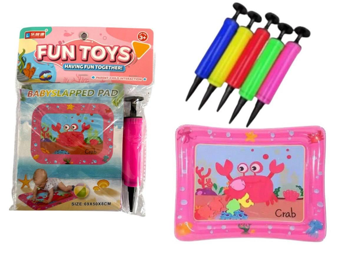 Развивающий игровой коврик для детей BABY Water Play Mat Краб водный надувной 69х50 см Розовый (1000-38823) - фото 7 Развивающий игровой коврик для детей BABY Water Play Mat Краб водный надувной 69х50 см Розовый (1000-38823) - фото 7