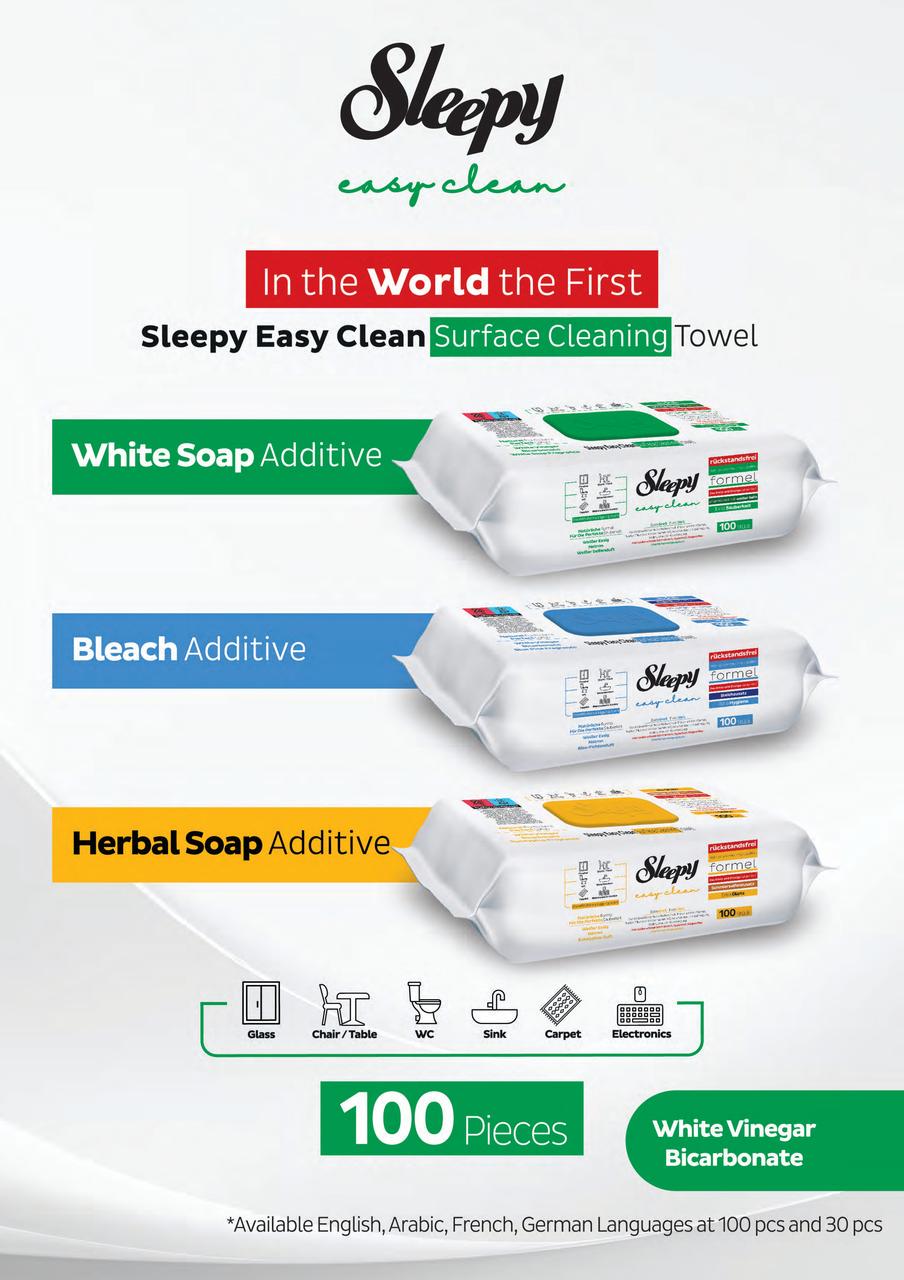 Вологі серветки-рушники для прибирання Sleepy Easy Clean Yellow 100 шт. (000006022) - фото 4 Вологі серветки-рушники для прибирання Sleepy Easy Clean Yellow 100 шт. (000006022) - фото 4