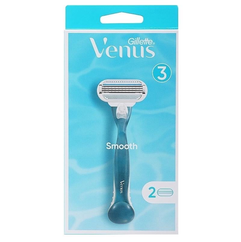 Станок для гоління Gillette Venus Smooth з 2 змінними касетами (2217206338)