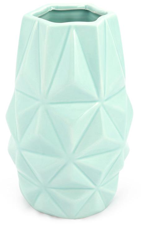 Ваза керамічна Stone Flower Абстракція 18,5 см М'ятний (BD-733-199)