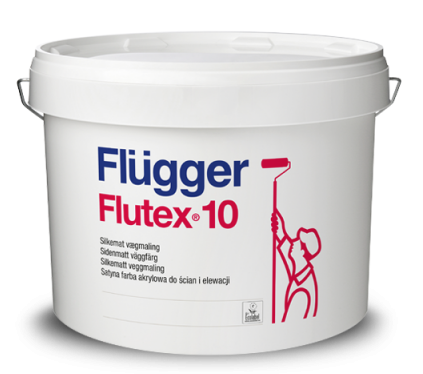 Фарба акрилова Flugger Flutex 10 шовковисто-матова 9,1 л (99456) - фото 1