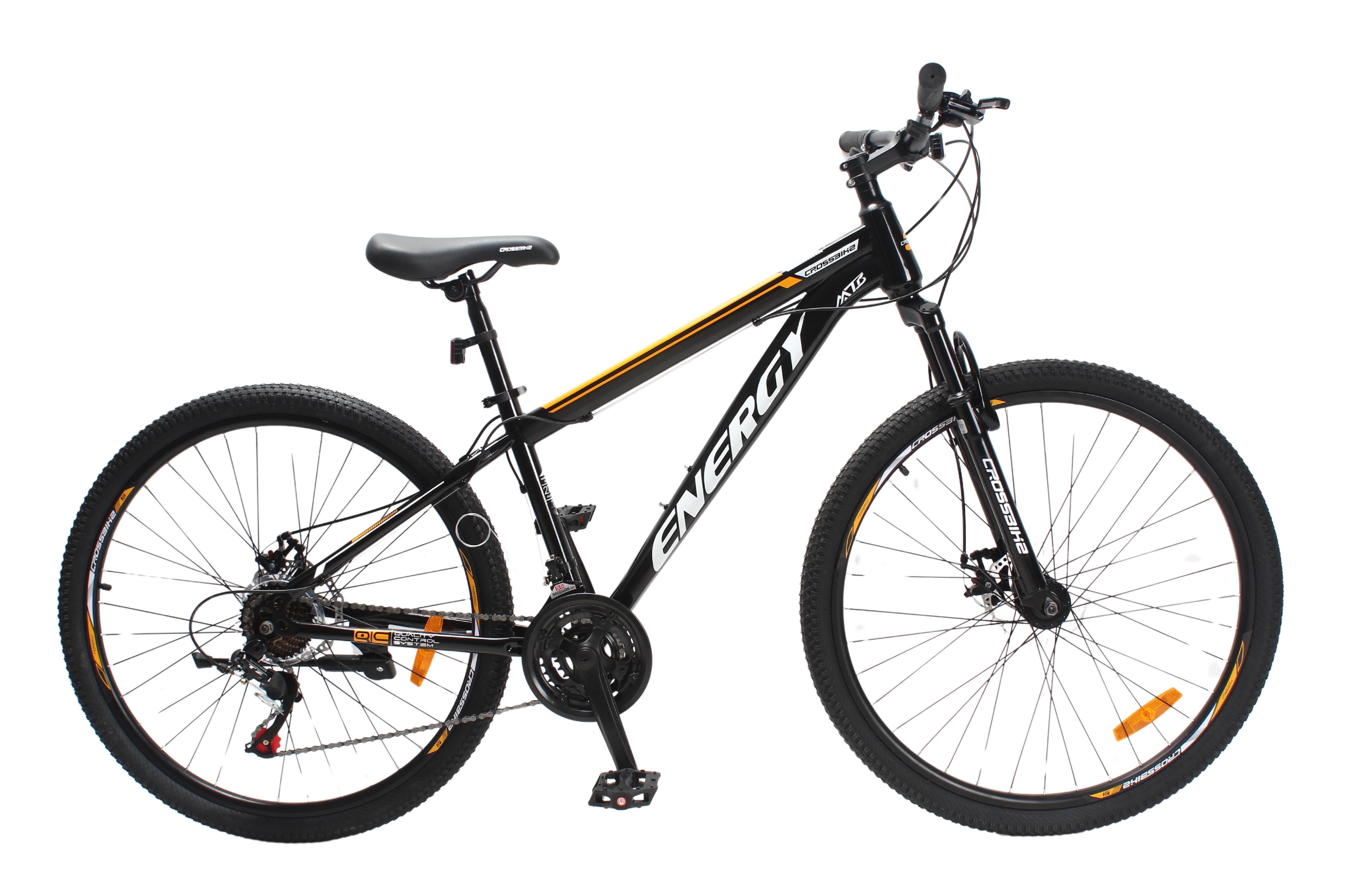 Велосипед CrossBike Energy 27,5" 15" Черно-оранжевый