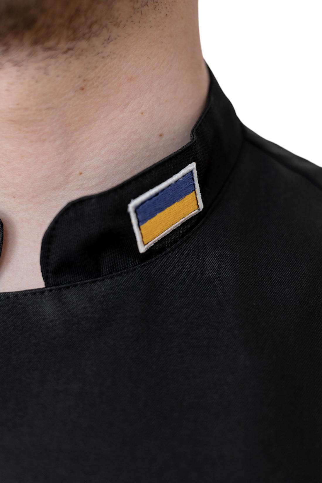 Кітель кухарський чоловічий LuxForm р. 50 Black (4414) - фото 2