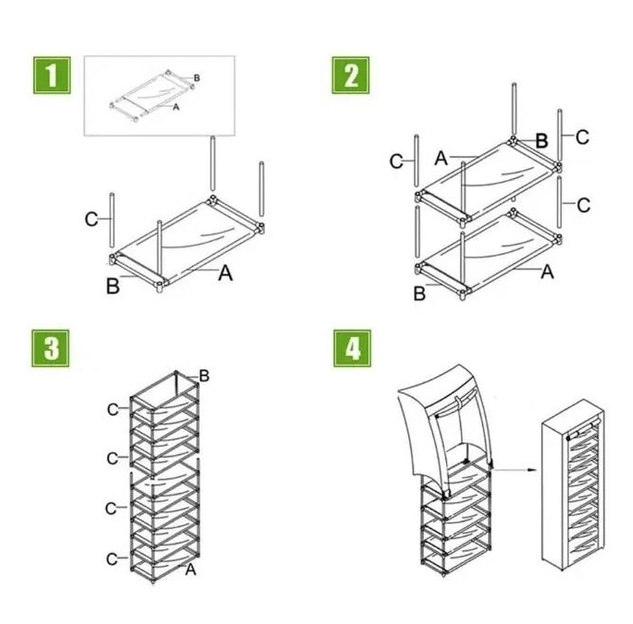 Шкаф для хранения обуви Compages Shoes Shelf T-1099 на 9 секций (14168189) - фото 7 Шкаф для хранения обуви Compages Shoes Shelf T-1099 на 9 секций (14168189) - фото 7