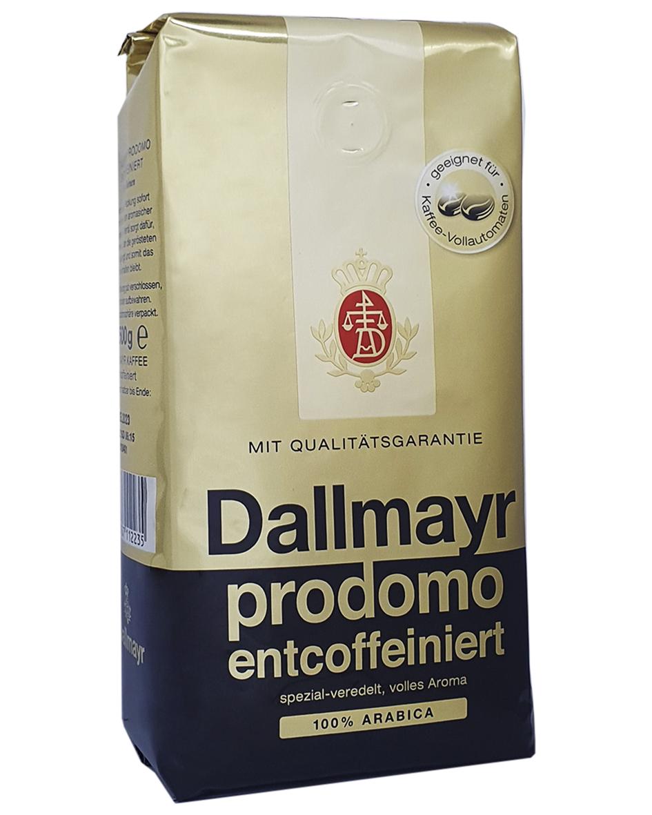 Кофе зерновой Dallmayr Prodomo Entcoffeiniert без кофеина 500 г (20935714)