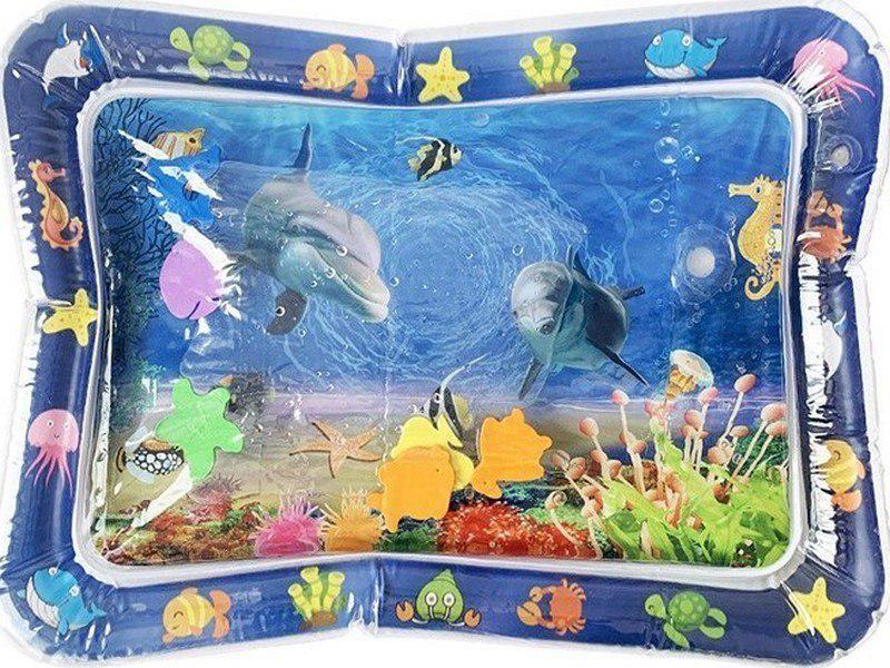 Коврик игровой для детей Подводный мир с дельфинами надувной развивающий (142645) Коврик игровой для детей Подводный мир с дельфинами надувной развивающий (142645)