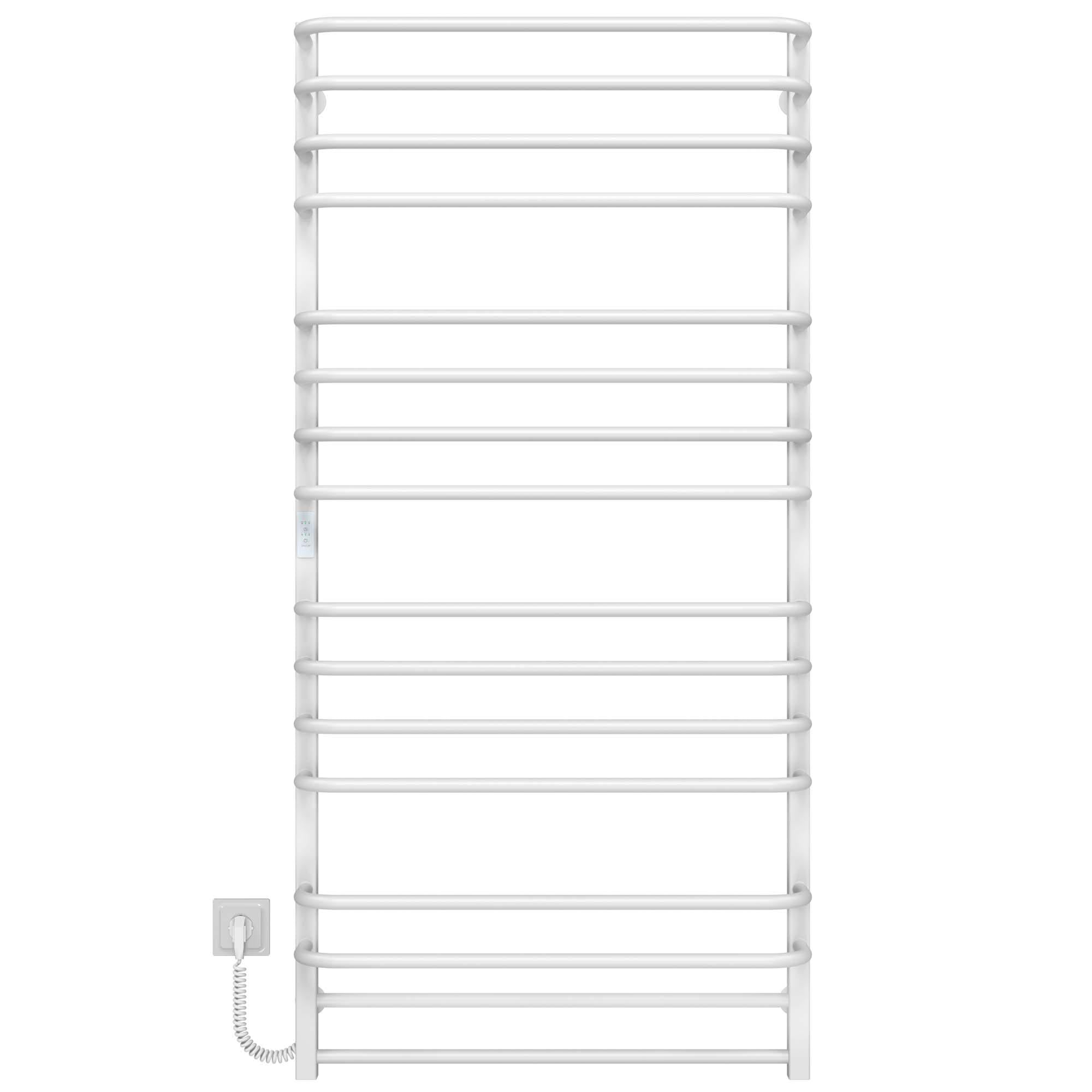 Полотенцесушитель электрический Deffi Lux П16 WD04 левое подключение нержавеющая сталь 700х1500 мм Белый (A.LU.150.70.16.EWL4)