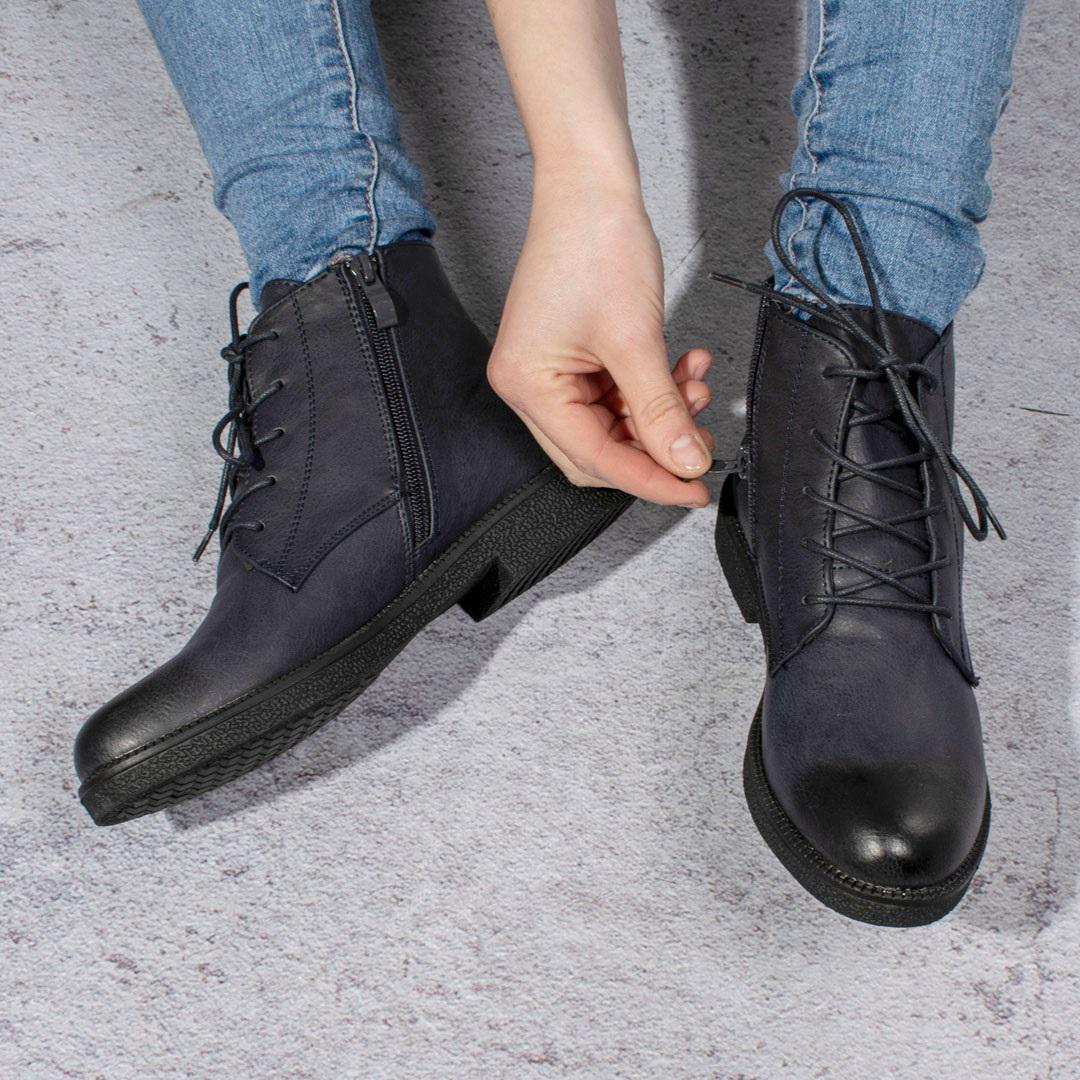 Ботинки женские на низком каблуке 328221 р. 38 24 см - фото 3 Ботинки женские на низком каблуке 328221 р. 38 24 см - фото 3