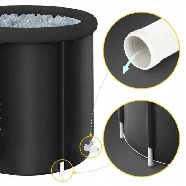 Бассейн для ледяной ванны круглый каркасный 75х75 см 320 л (24708456) - фото 6