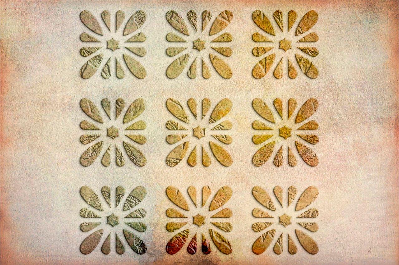 Трафарет DFA Квадратный узор для штукатурки и краски 0,3-1 мм (K00099)