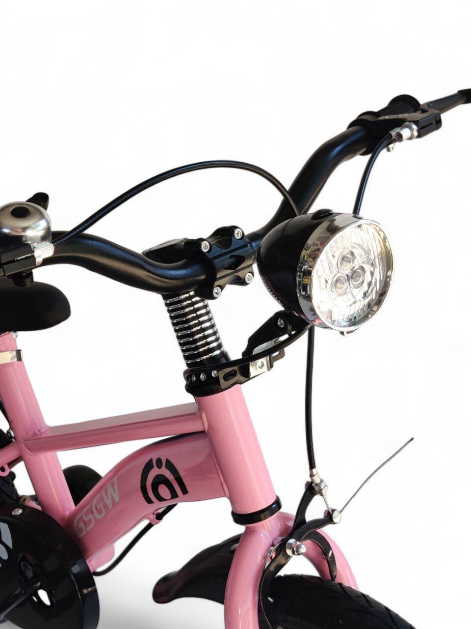 Детский велосипед двухколесный с учебными колесами GSGW Bike 5188-88A-12 Розовый (5188-88A-12r-s) - фото 5 Детский велосипед двухколесный с учебными колесами GSGW Bike 5188-88A-12 Розовый (5188-88A-12r-s) - фото 5