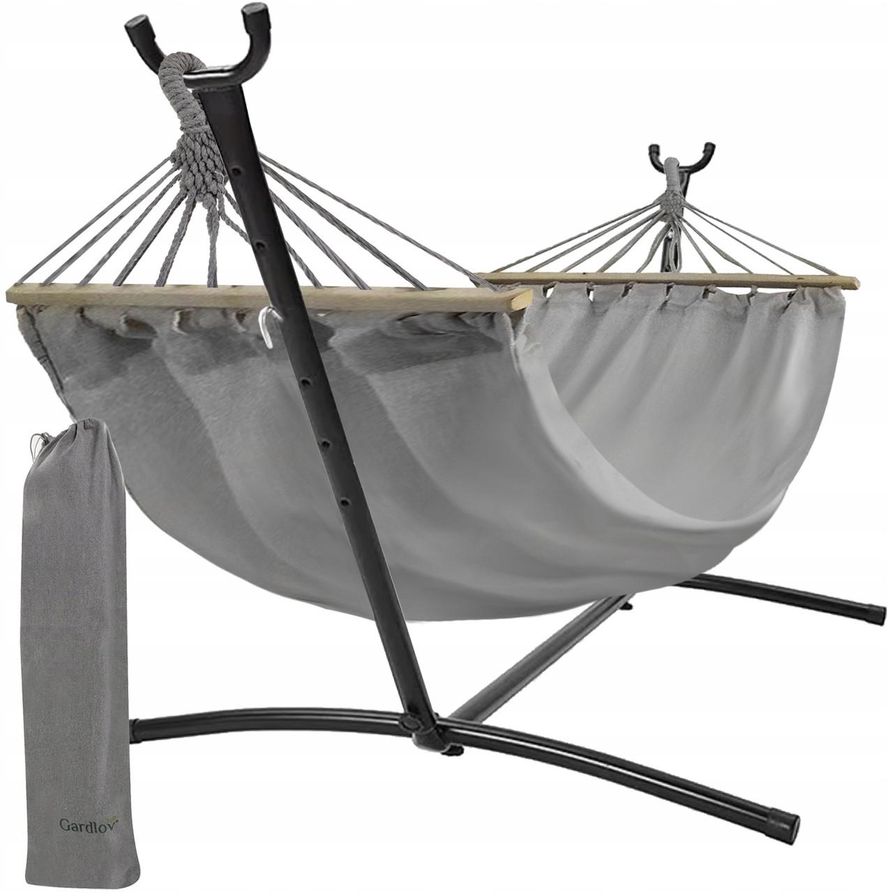Гамак садовый с каркасом Gardlov 25466 200х150 см