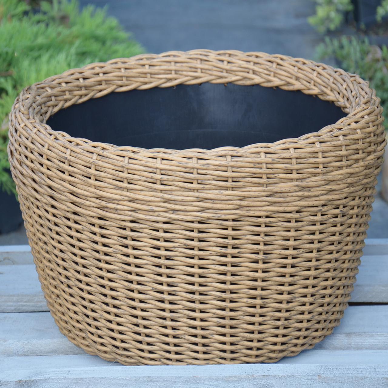 Кашпо велике для рослин та квітів з штучного ротангу/ручної роботи 60 л Дерево (12343667) - фото 5 Кашпо велике для рослин та квітів з штучного ротангу/ручної роботи 60 л Дерево (12343667) - фото 5