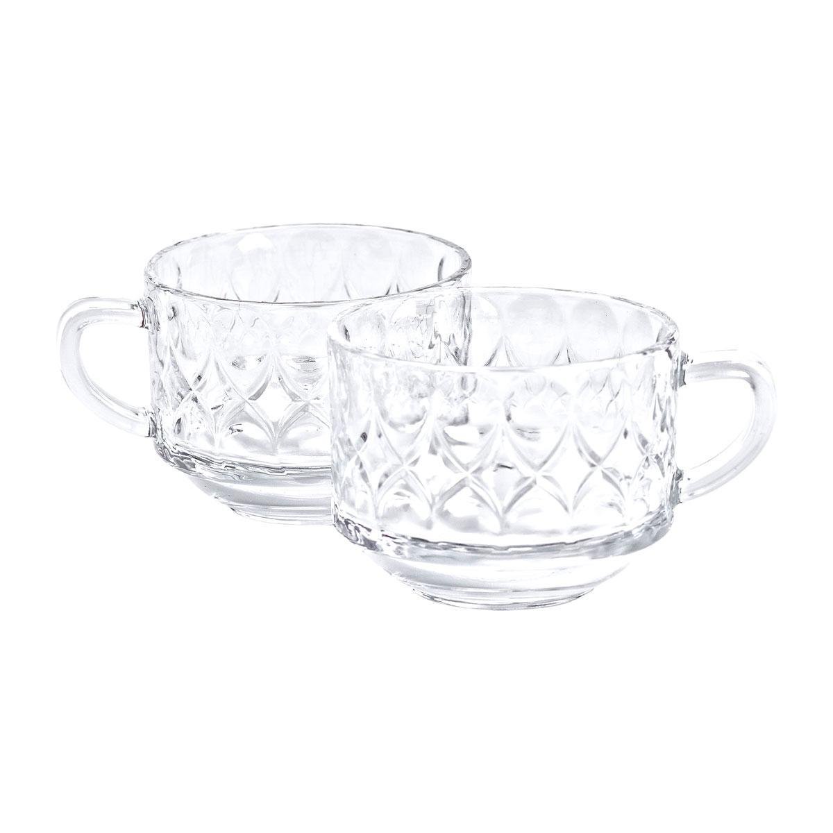 Набір чашок скляних HP-YH-11 6 шт. 270 мл Прозорий (A-033614) - фото 2 Набір чашок скляних HP-YH-11 6 шт. 270 мл Прозорий (A-033614) - фото 2