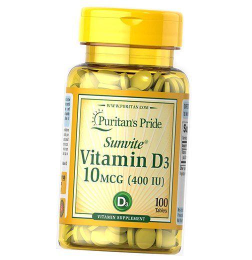 Вітамін Д3 Vitamin D3 400 100 таблеток (36367014)