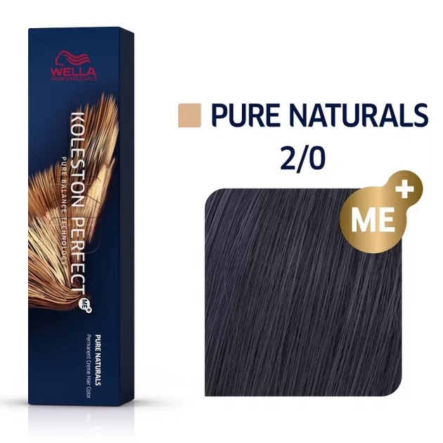 Краска для волос Wella Professionals Koleston Perfect ME+ Pure Naturals 2/0 Schwarz 60 мл - фото 2