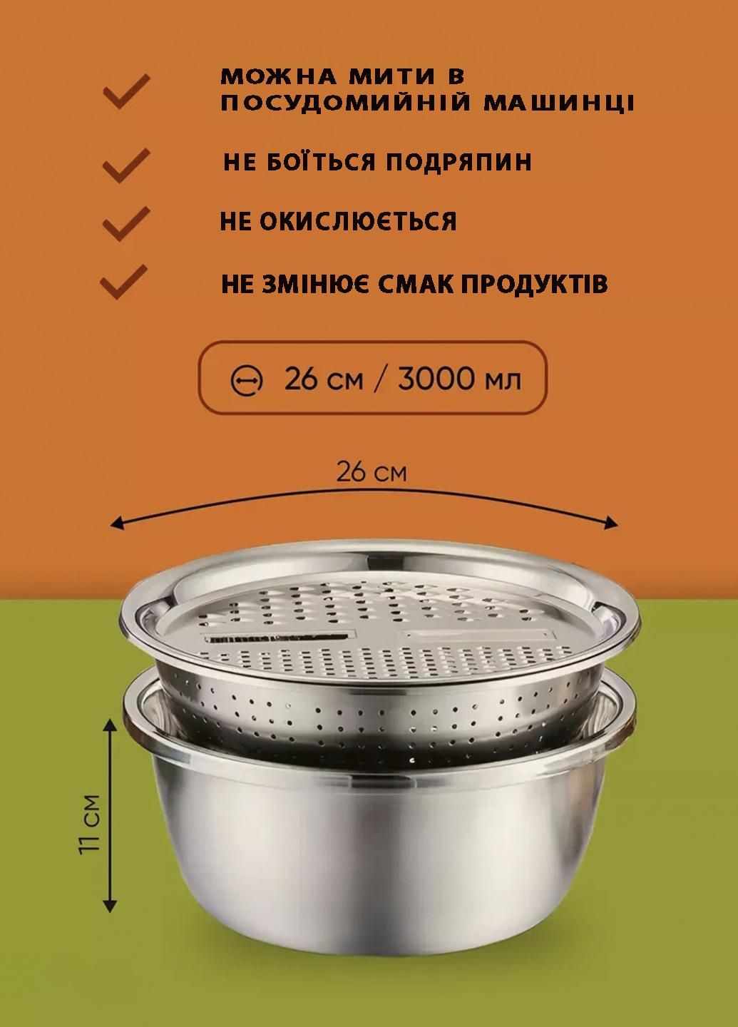 Набір кухонний Imagic миска/друшляг/тертка з нержавіючої сталі (547455) - фото 2 Набір кухонний Imagic миска/друшляг/тертка з нержавіючої сталі (547455) - фото 2