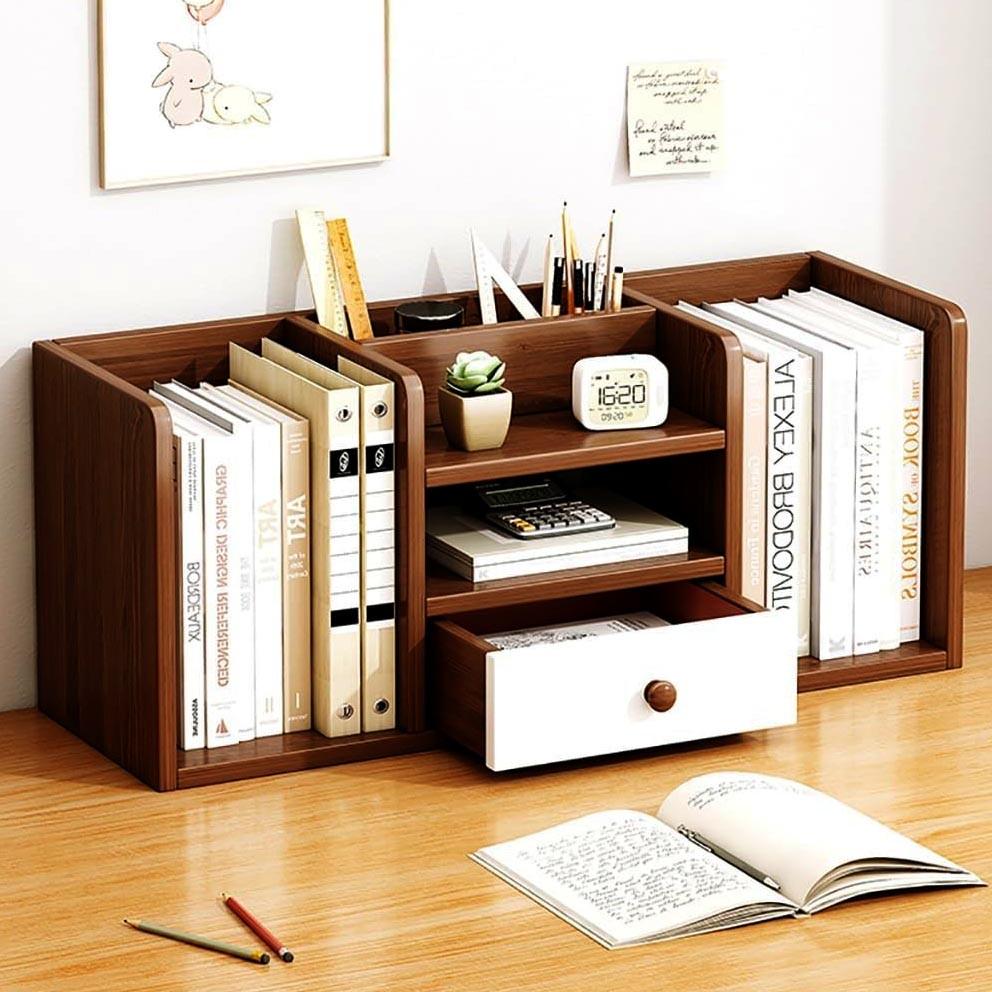 Полка книжная настольная из дерева Раниола Терракот (КПА-017732)