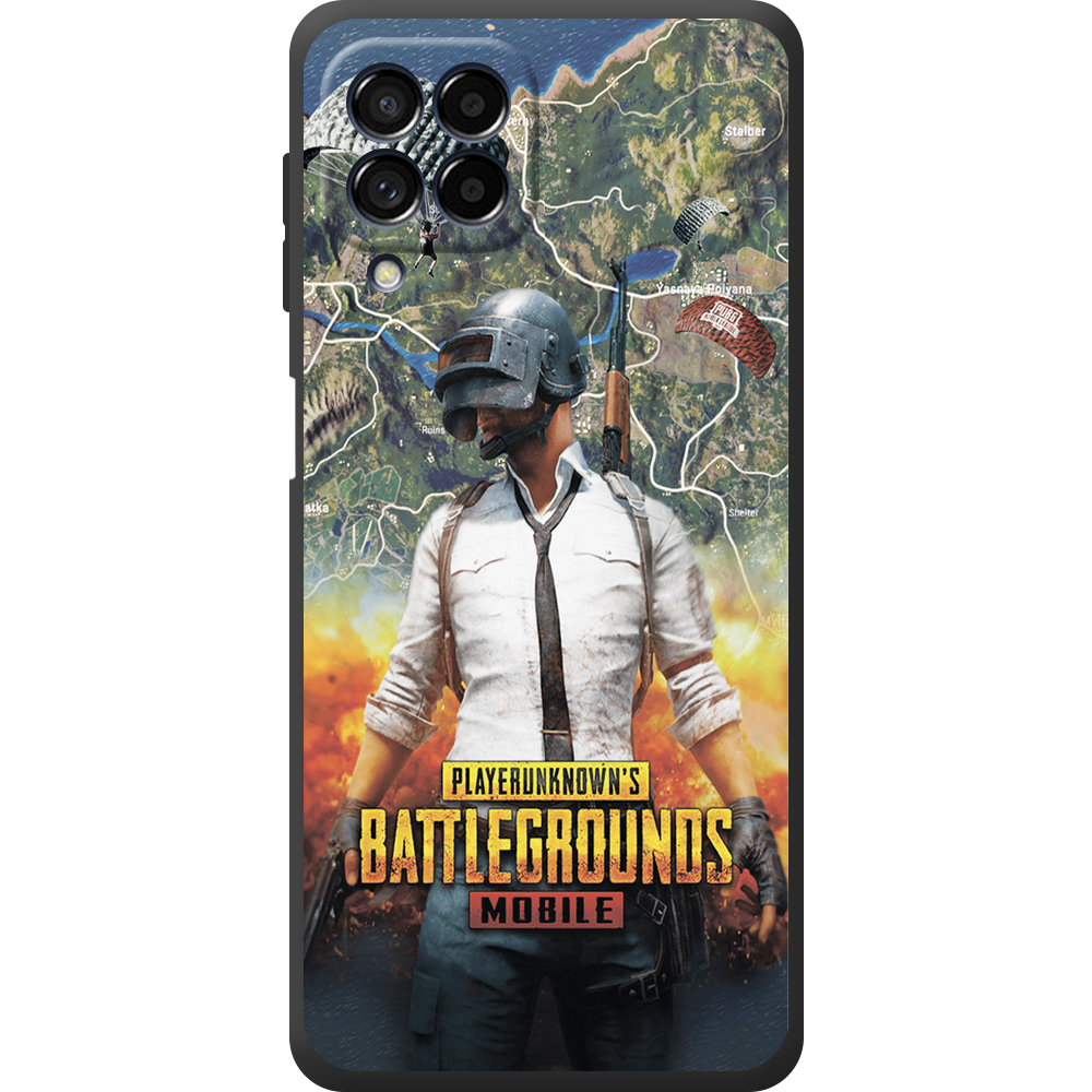 Чохол BoxFace Samsung Galaxy M53 5G (M536) PUBG Mobile Чорний силікон (44473-up2309-44483)