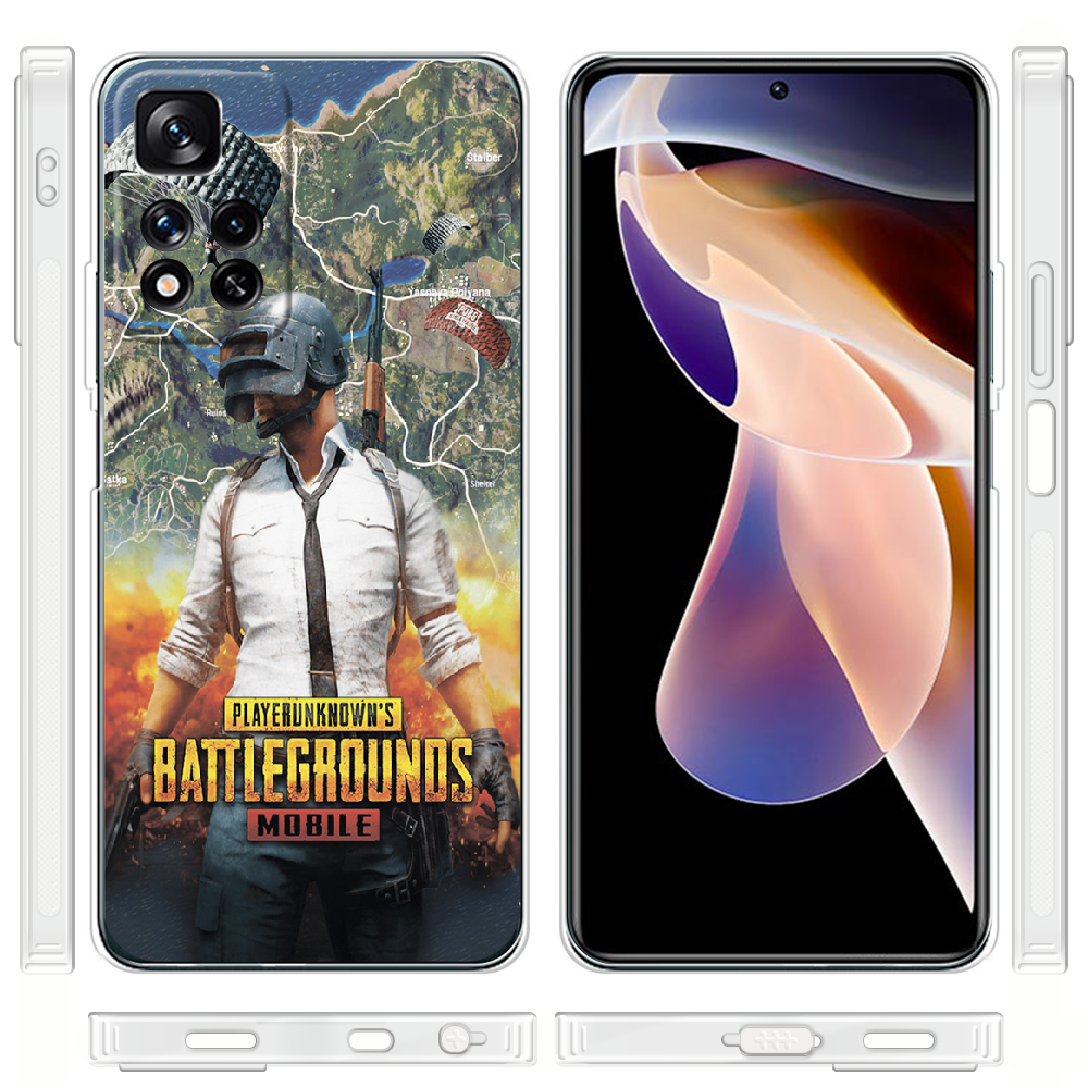 Чехол BoxFace Xiaomi Redmi Note 11 Pro Plus 5G PUBG Mobile Прозрачный силикон (44441-up2309-44441) - фото 3