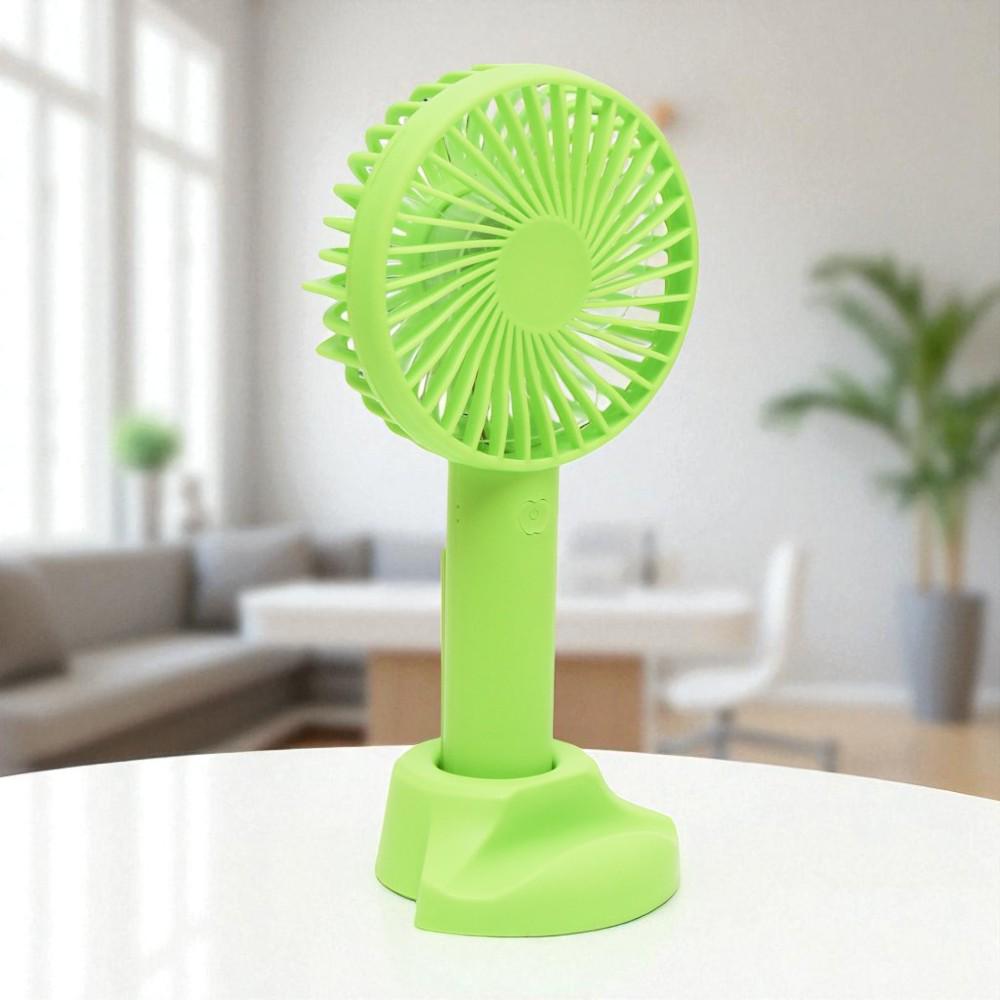 Вентилятор-міні ручний на акумуляторі X-9 800 мАг USB 3 швидкості знімна підставка Салатовий (38-сал-6372) - фото 5 Вентилятор-міні ручний на акумуляторі X-9 800 мАг USB 3 швидкості знімна підставка Салатовий (38-сал-6372) - фото 5