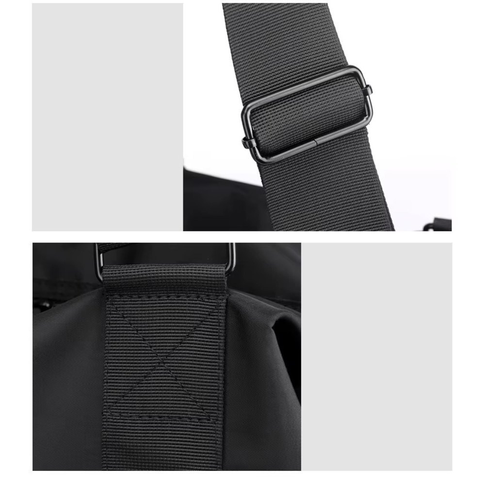 Спортивная сумка унисекс с плечевым ремнем для спорта 32x13x25 см Черный (CZYP-750B) - фото 3 Спортивная сумка унисекс с плечевым ремнем для спорта 32x13x25 см Черный (CZYP-750B) - фото 3