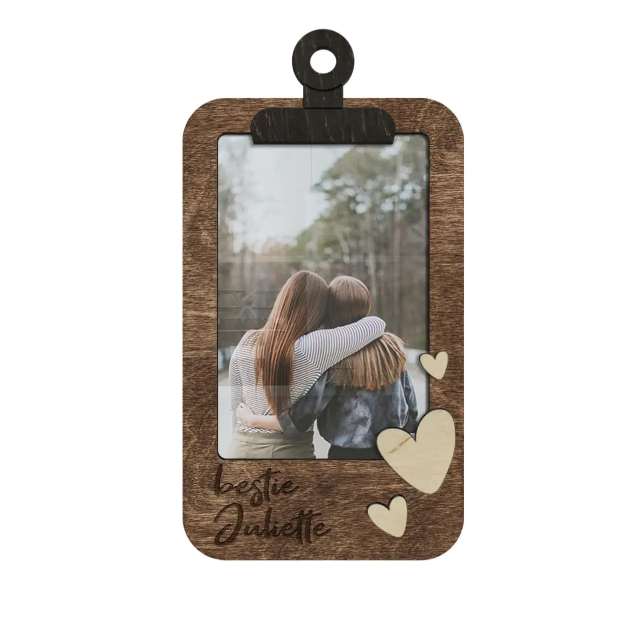 Фоторамка-планшет персоналізована на 1 фотографію Темно-коричневий (clothespins_hearts_4x6-5) - фото 1 Фоторамка-планшет персоналізована на 1 фотографію Темно-коричневий (clothespins_hearts_4x6-5) - фото 1