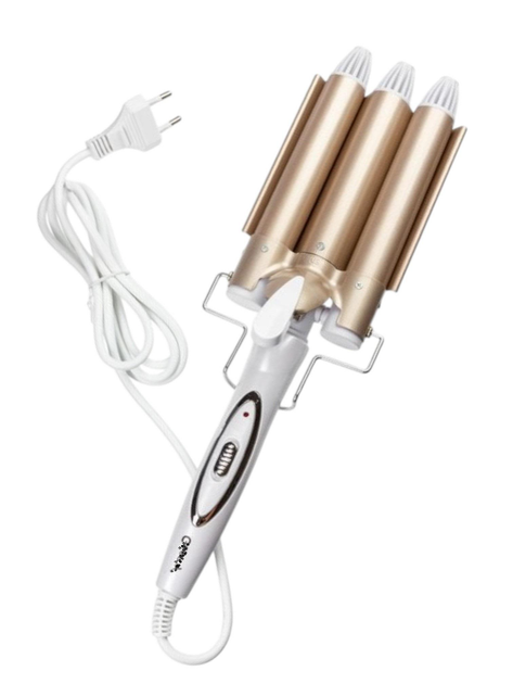 Плойка потрійна Gemei GM-1988 Pro волосся Білий (GR-04935)