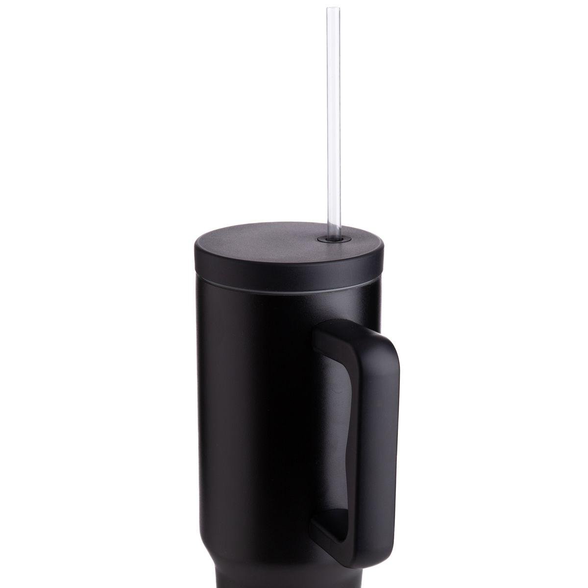 Термокружка с трубочкой Homla LUZZY 1,2 л Черный (234112) - фото 3