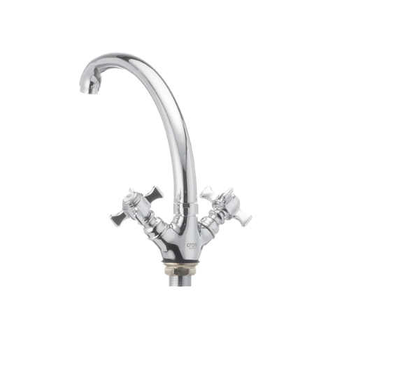 Смеситель для кухни Cron ZEUS-273 с высоким изливом двухвентильный цинковый сплав Хром (b-CR0083) - фото 2 Смеситель для кухни Cron ZEUS-273 с высоким изливом двухвентильный цинковый сплав Хром (b-CR0083) - фото 2