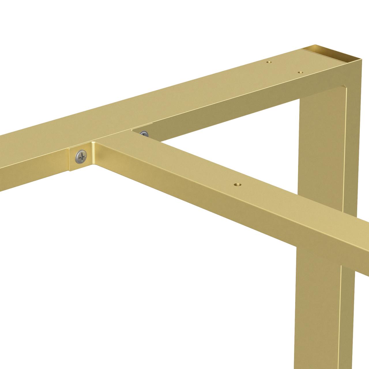 Каркас розбірний для столу з металу Minimal 1400х600х730 мм Золотий (K1186-140) - фото 3 Каркас розбірний для столу з металу Minimal 1400х600х730 мм Золотий (K1186-140) - фото 3