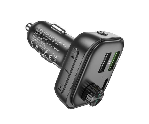 Модулятор FM Borofone BC54 QC3.0 PD30W car wireless Black - фото 4 Модулятор FM Borofone BC54 QC3.0 PD30W car wireless Black - фото 4