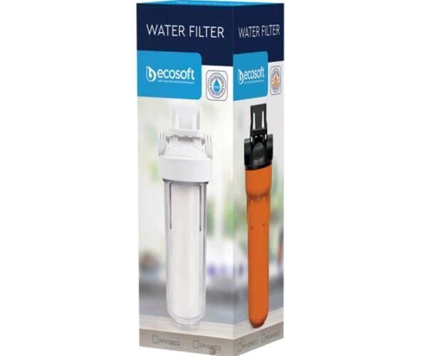 Фільтр магістральний механічної очистки Ecosoft Cold 10 для холодної води 5 мкм 3/4 Прозорий (17302)