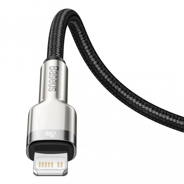 Кабель Baseus Cafule Series Metal Data Kable Type-C to Lightning PD 20W 2 м (563254) - фото 2