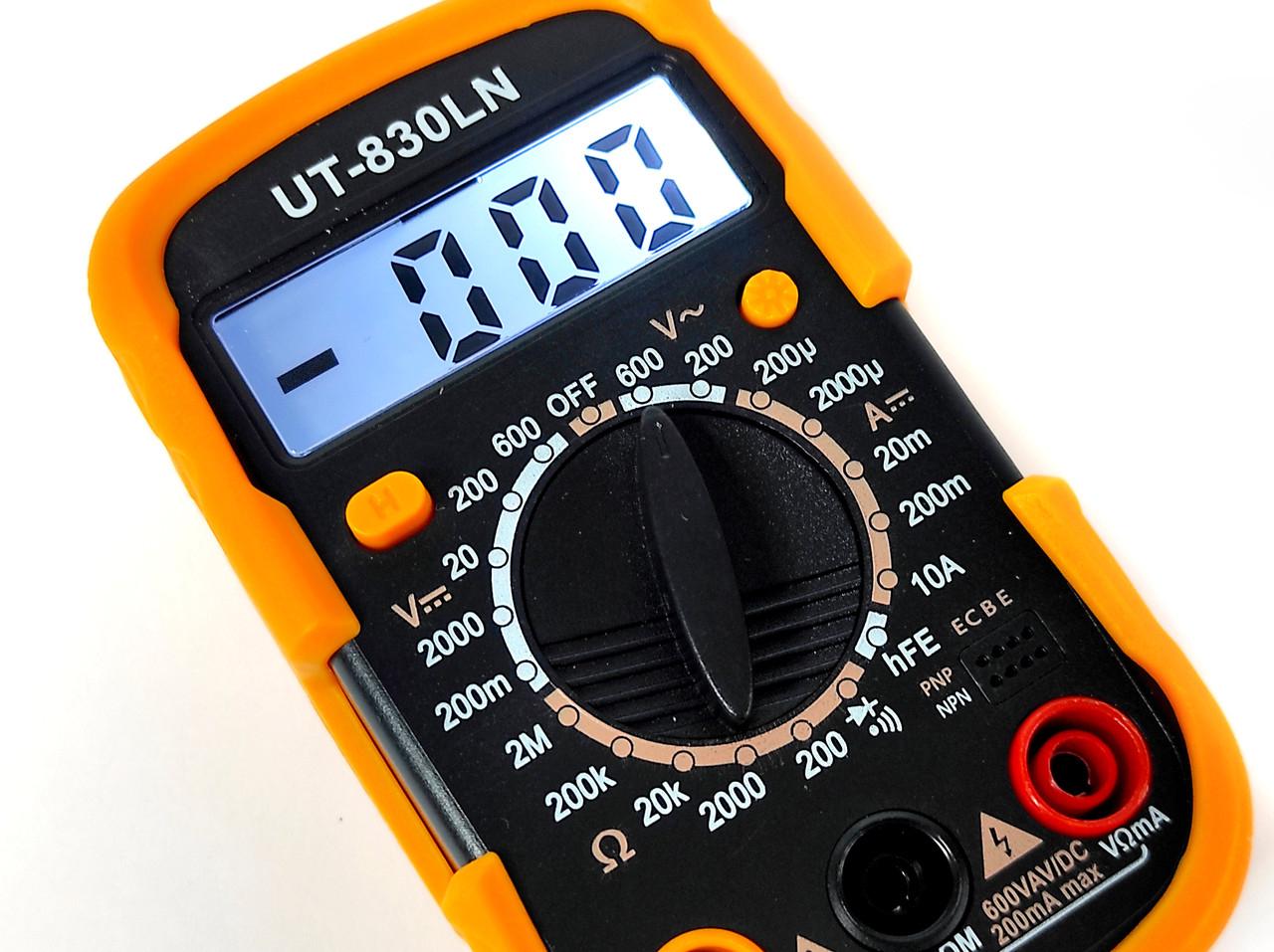 Мультиметр цифровой UT-830 LN универсальный (1022) - фото 3