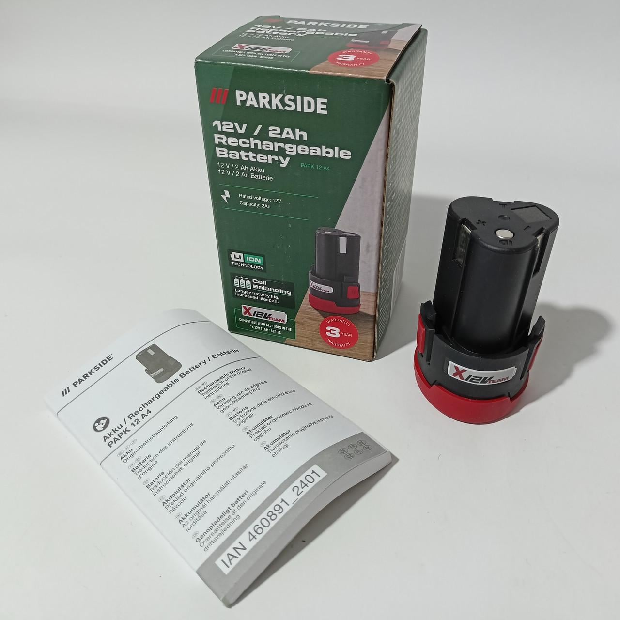 Акумулятор PARKSIDE PAPK 12 A4 12 В 2 А/год