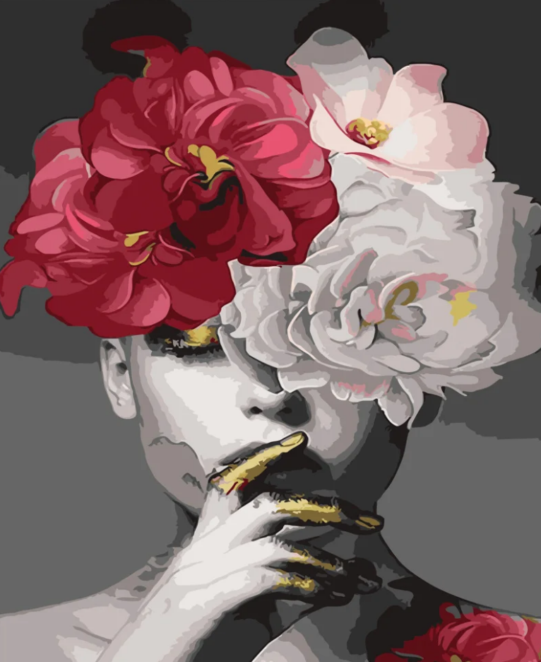 Картина по номерам Strateg Цветущие мысли 40x50 см (GS490)