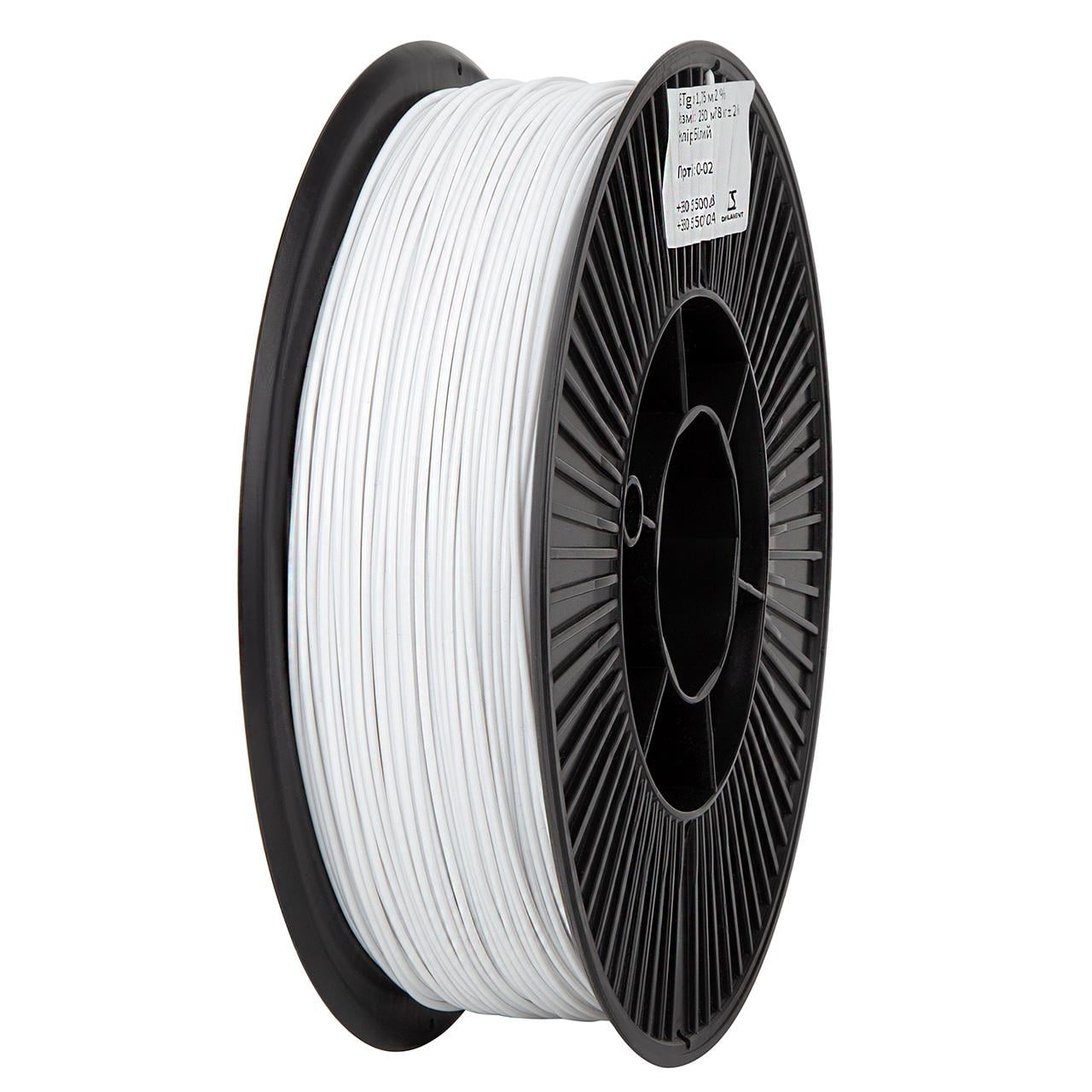 Пластик DSF PETG 1,75 мм 1 кг Белый (UA3D473-White-1) Пластик DSF PETG 1,75 мм 1 кг Белый (UA3D473-White-1)